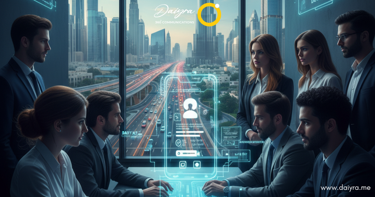 Startup team reviewing UI/UX design with mobile app development company in Dubai for growth and engagement.